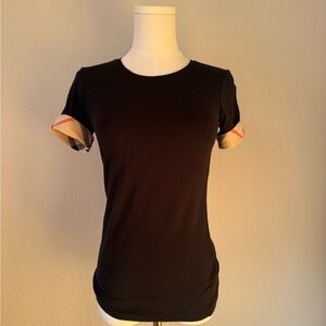 BURBERRY - Black Top - Size XS - Worn once - Excellent Condition